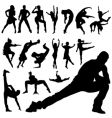 Dancing people vector image