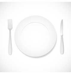 Dinner plate vector image