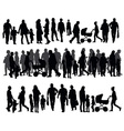 People on the street vector image