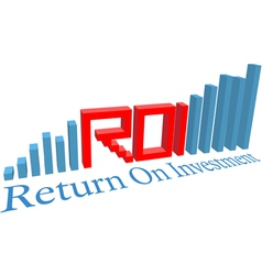 Investment acronym word vector image