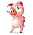 A pig dancing vector image