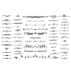 Collection of hand drawn borders in sketch Collection of hand drawn borders in sketch vector image