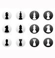 Chess icons set Chess icons set vector image