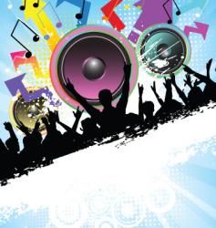 Disco time vector image