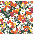 Floral seamless pattern vector image
