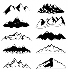 Mountains vector image