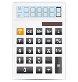 Calc white vector image
