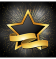 Star Banner Background vector image