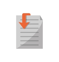 Isolated document and arrow design Isolated document and arrow design vector image