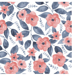 Seamless vintage floral background vector image