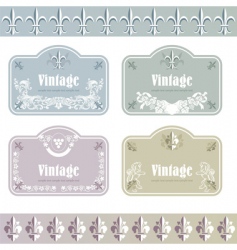 Wine labels04 vector image