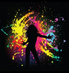 Grunge female Grunge female vector image