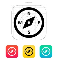 Compass icon vector image