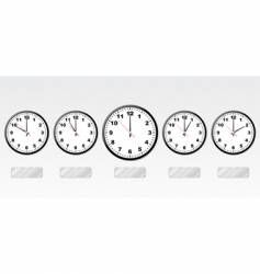 Time zones vector image
