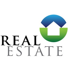 Real estate logo vector image