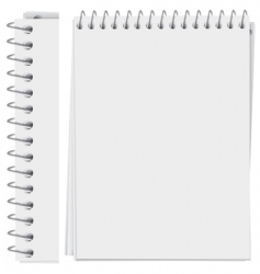 Notepad page vector image