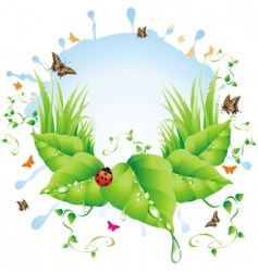 Spring background vector image