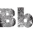 Rough font vector image