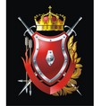 Red shield vector image