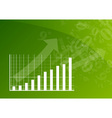 Green graph vector image