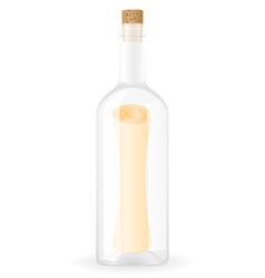 Message in the bottle vector image