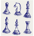 Chess set vector image
