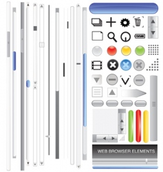 Browser bars vector image