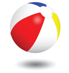 Inflatable beach ball vector image