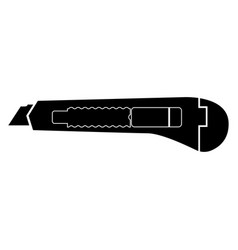 paper knife the black color icon vector image