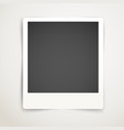 Blank photo frame template Ready for a content vector image