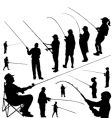 Fishermen vector image