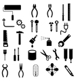 Hand tool icons vector image