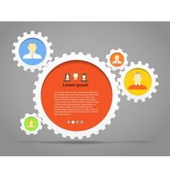 Gears background vector image
