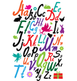 Handwriting alphabet vector image