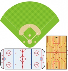 Sportsfields vector image