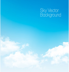 Blue sky panorama with transparent clouds Blue sky panorama with transparent clouds vector image
