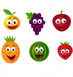 Fruits cartoon vector image