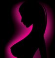 Glow girl vector image
