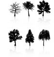 Tree silhouettes vector image