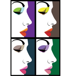 Beautiful Woman face vector image