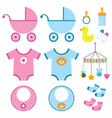 Baby elements set vector image