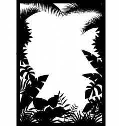 Forest silhouette vector image