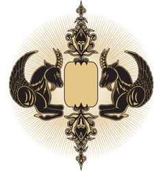 Heraldry crest vector image