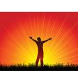 Worship design vector image