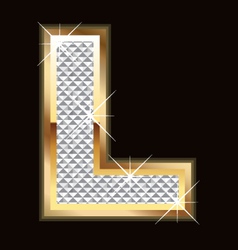 L bling bling vector image