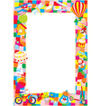 Toy border vector image