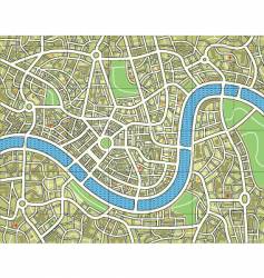 City map vector image