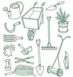 Gardening vector image