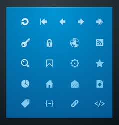 Universal glyphs 7 web icons vector image