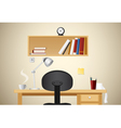 Working desk vector image